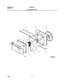 07 - Air Handling parts for Frigidaire Air Conditioner FAS255J2A2 from AppliancePartsPros.com