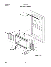 11 - Window Mounting Parts parts for Frigidaire Air Conditioner FAS254J2A4 from AppliancePartsPros.com