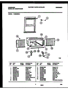 06 - Window Mounting Parts parts for Frigidaire Air Conditioner FAS256S2A1 from AppliancePartsPros.com