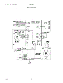 06 - Wiring Diagram parts for Frigidaire Air Conditioner FAS296T2A1 from AppliancePartsPros.com