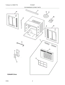 03 - Recommended Spare Parts parts for Frigidaire Air Conditioner FAX050S7A12 from AppliancePartsPros.com