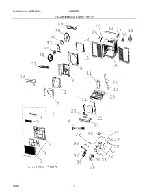 03 - Recommended Spare Parts parts for Frigidaire Air Conditioner FAZ08ES1AA from AppliancePartsPros.com