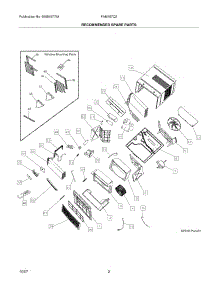 03 - Recommended Spare Parts parts for Frigidaire Air Conditioner FAM187Q2A3 from AppliancePartsPros.com