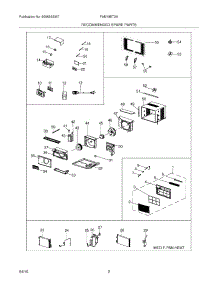 03 - Recommended Spare Parts parts for Frigidaire Air Conditioner FAM18ET2A1 from AppliancePartsPros.com