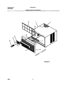 03 - Wrapper parts for Frigidaire Air Conditioner FAS225J2A2 from AppliancePartsPros.com