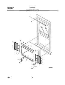 11 - Window Mounting parts for Frigidaire Air Conditioner FAS225J2A2 from AppliancePartsPros.com