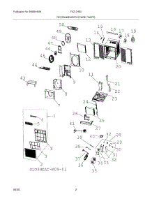 03 - Recommended Spare Parts parts for Frigidaire Air Conditioner FAZ12HS2AB from AppliancePartsPros.com
