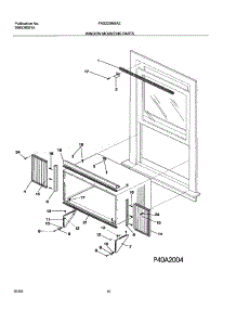 11 - Window Mounting Parts parts for Frigidaire Air Conditioner FAS225M2A2 from AppliancePartsPros.com