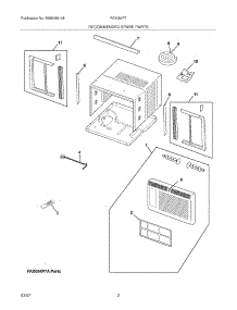 03 - Recomended Spare Parts parts for Frigidaire Air Conditioner FAX054P7AENG4 from AppliancePartsPros.com