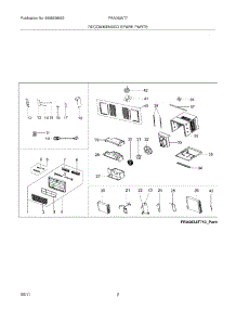 03 - Recommended Spare Parts parts for Frigidaire Air Conditioner FRA063AT711 from AppliancePartsPros.com