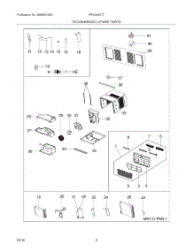 03 - Recommended Spare Parts parts for Frigidaire Air Conditioner FRA064AT70 from AppliancePartsPros.com