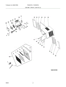 03 - Cabinet / Front / Controls parts for Frigidaire Air Conditioner FAS296P2A1 from AppliancePartsPros.com