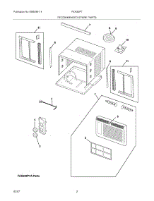 03 - Recomended Spare Parts parts for Frigidaire Air Conditioner FAX050P7AENG1 from AppliancePartsPros.com