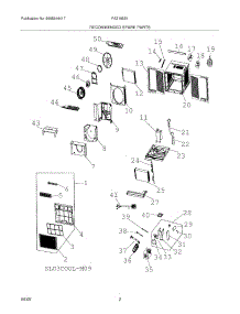 03 - Recommended Spare Parts parts for Frigidaire Air Conditioner FAZ105S1AB from AppliancePartsPros.com