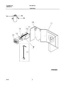 05 - Controls parts for Frigidaire Air Conditioner FAL105K1A2 from AppliancePartsPros.com