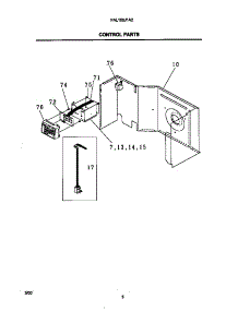 03 - Control Parts parts for Frigidaire Air Conditioner FAL105J1A2 from AppliancePartsPros.com