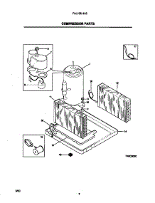 05 - Compressor Parts parts for Frigidaire Air Conditioner FAL105J1A2 from AppliancePartsPros.com