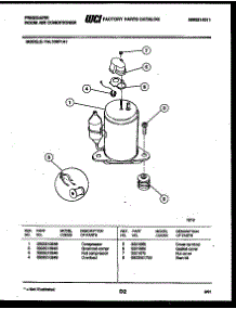 06 - Compressor Parts parts for Frigidaire Air Conditioner FAL106P1A1 from AppliancePartsPros.com