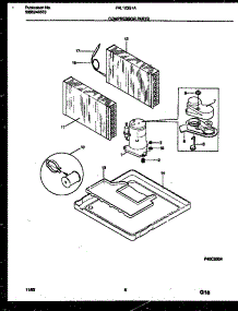 05 - Compressor Parts parts for Frigidaire Air Conditioner FAL123S1A1 from AppliancePartsPros.com
