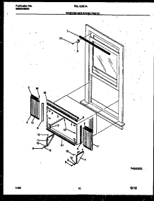 06 - Window Mounting Parts parts for Frigidaire Air Conditioner FAL123S1A1 from AppliancePartsPros.com