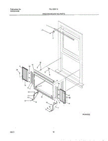 11 - Mounting parts for Frigidaire Air Conditioner FAL123K1A1 from AppliancePartsPros.com