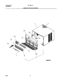 03 - Cabinet Front And Wrapper parts for Frigidaire Air Conditioner FAL129L1A1 from AppliancePartsPros.com