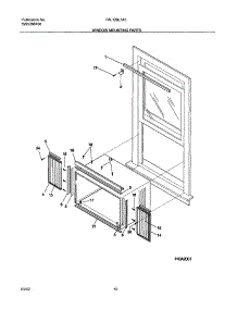 11 - Window Mounting Parts parts for Frigidaire Air Conditioner FAL129L1A1 from AppliancePartsPros.com