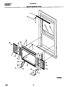 06 - Window Mounting Parts parts for Frigidaire Air Conditioner FAL123Y1A4 from AppliancePartsPros.com
