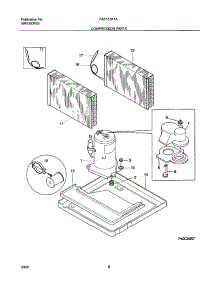 09 - Compressor Parts parts for Frigidaire Air Conditioner FAS153K1A1 from AppliancePartsPros.com