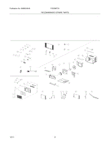 03 - Recommended Spare Parts parts for Frigidaire Air Conditioner FAS296T2A10 from AppliancePartsPros.com