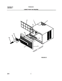 03 - Wrapper parts for Frigidaire Air Conditioner FAS295J2A2 from AppliancePartsPros.com