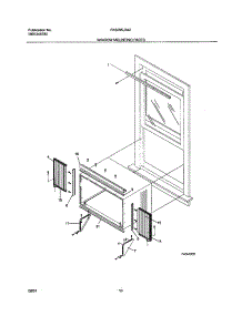 11 - Window Mounting parts for Frigidaire Air Conditioner FAS295J2A2 from AppliancePartsPros.com