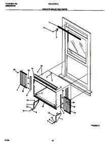 06 - Window Mounting Parts parts for Frigidaire Air Conditioner FAV157W1A1 from AppliancePartsPros.com
