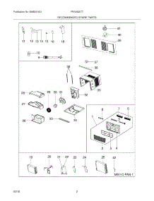 03 - Recommended Spare Parts parts for Frigidaire Air Conditioner FRA063AT70 from AppliancePartsPros.com