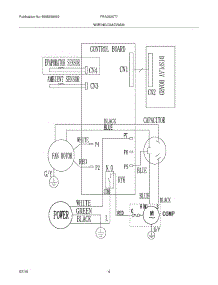 04 - Wiring Diagram parts for Frigidaire Air Conditioner FRA053XT71 from AppliancePartsPros.com