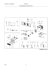 03 - Recommended Spare Parts parts for Frigidaire Air Conditioner FRA065AT710 from AppliancePartsPros.com