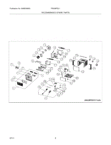 03 - Recommended Spare Parts parts for Frigidaire Air Conditioner FRA08PZU110 from AppliancePartsPros.com