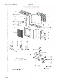 03 - Recommended Spare Parts parts for Frigidaire Air Conditioner FRS123LC12 from AppliancePartsPros.com