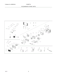 03 - Recommended Spare Parts parts for Frigidaire Air Conditioner FAS25ET2A11 from AppliancePartsPros.com