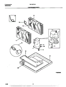 05 - Compressor Parts parts for Frigidaire Air Conditioner FEV157F1A1 from AppliancePartsPros.com