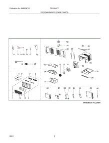 03 - Recommended Spare Parts parts for Frigidaire Air Conditioner FRA064AT712 from AppliancePartsPros.com
