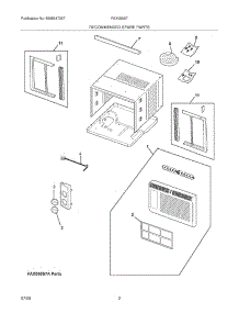 03 - Recommended Spare Parts parts for Frigidaire Air Conditioner FAX050S7AC from AppliancePartsPros.com