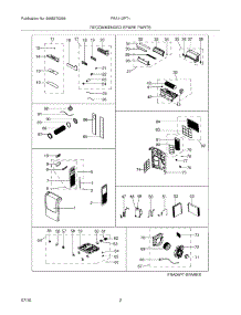 03 - Recommended Spare Parts parts for Frigidaire Air Conditioner FRA113PT10 from AppliancePartsPros.com