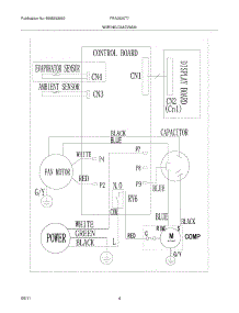 04 - Wiring Diagram parts for Frigidaire Air Conditioner FRA053XT719 from AppliancePartsPros.com