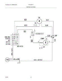 04 - Wiring Diagram parts for Frigidaire Air Conditioner FRA060XT73 from AppliancePartsPros.com