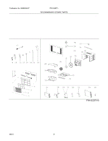 03 - Recommended Spare Parts parts for Frigidaire Air Conditioner FRA102BT111 from AppliancePartsPros.com
