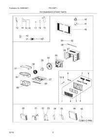 03 - Recommended Spare Parts parts for Frigidaire Air Conditioner FRA103BT11 from AppliancePartsPros.com
