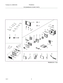03 - Recommended Spare Parts parts for Frigidaire Air Conditioner FRA25ESU212 from AppliancePartsPros.com