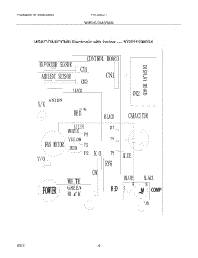 04 - Wiring Diagram parts for Frigidaire Air Conditioner FRA125CT110 from AppliancePartsPros.com