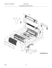 03 - Recommended Spare Parts parts for Frigidaire Air Conditioner FRS18PYW20 from AppliancePartsPros.com